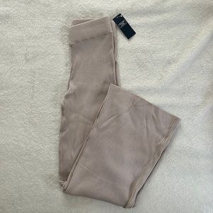 ribbed wide leg sweater pants | A&F